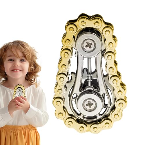 Chaies Kettenrad - Fahrradkette Zahnrad Spielzeug | Taschenformat Anti Stress Für Erwachsene Jugendliche Kinder von Chaies