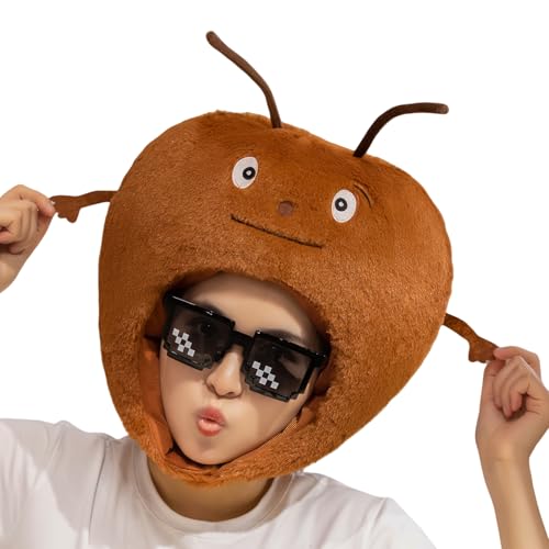 Chaies Kinder Ameisenhut - Weich Niedlich Lustig | Accessoires Für Weihnachtsmarkt Winterfest Geburtstagsfeier Familienfeier Schulaufführung von Chaies