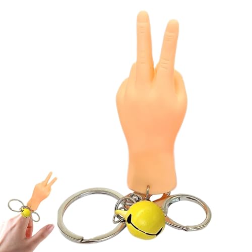 Chaies Miniatur-Schlüsselanhänger mit kleinen Händen, kleine Hand-Fingerpuppen - Fingerpuppen sicher und flexibel,Lustiges Gag-Spielzeug, langlebiges Handspielzeug für Kinder, Jungen und Mädchen von Chaies