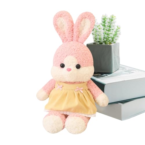 Chaies Niedliches Kaninchen-Plüschtier, Kaninchen-Plüschtier | Weiches Tier-Plüschtier | Kuschelkissen in Hasenform, beruhigendes Spielzeug zum Schlafen, Ferienhaus-Dekoration für Schlafsofa Chaies Niedliches Kaninchen-Plüschtier, Kaninchen-Plüschtier | Weiches Tier-Plüschtier | Kuschelkissen in Hasenform, beruhigendes Spielzeug zum Schlafen, Ferienhaus-Dekoration für Schlafsofa von Chaies