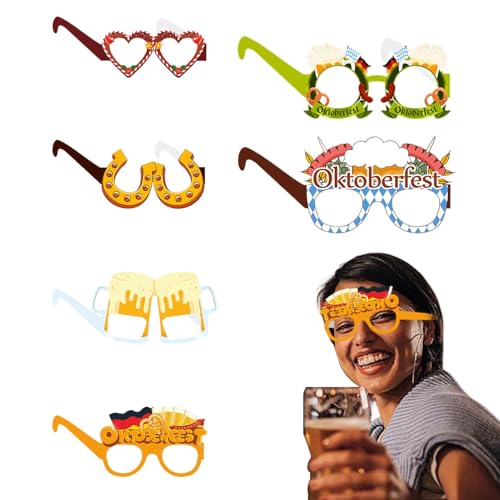 Chaies 【Oktoberfest Deko Brille, Papierbrille | Verkleidungsbrille - Brillendekorationen für Männer und Frauen, Urlaub Brillen Lieferung, Lustige Brillen, Chaies 【Oktoberfest Deko Brille, Papierbrille | Verkleidungsbrille - Brillendekorationen für Männer und Frauen, Urlaub Brillen Lieferung, Lustige Brillen, von Chaies