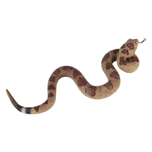 Chaies Realistischer Schlangenstreich, gefälschte Schlange, Spielzeug-Klapperschlange, Halloween-Gummischlangen, um Vögel fernzuhalten – realistische künstliche Schlangen als Garten-Requisiten, um von Chaies