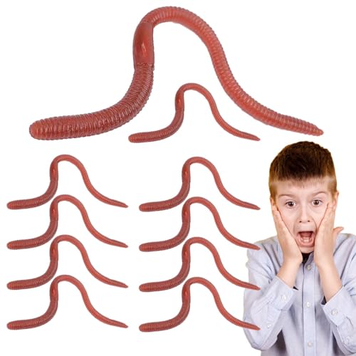 Chaies Scherzspielzeug, gruselige Fälschungszubehör | Weiches und dehnbares 10-teiliges Erdturm Spielzeug | Falscher für praktische, realistische und wiederverwendbare Witze für die Familie Chaies Scherzspielzeug, gruselige Fälschungszubehör | Weiches und dehnbares 10-teiliges Erdturm Spielzeug | Falscher für praktische, realistische und wiederverwendbare Witze für die Familie von Chaies