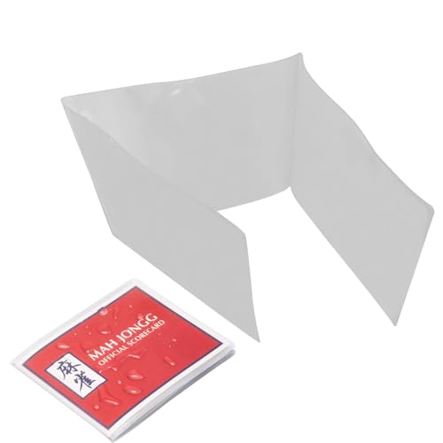 Chaies Scorekartenhalter, Regelkartenhüllen | Leichtes Etui für Mahjong-Karten – Schutzhülle für Linealkarten aus PVC, Liga-Scorekartenabdeckung für Karten von Chaies