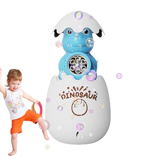 Chaies Seifenblasenmaschine - Mit Beleuchtung Dinosaurier-Ei Bläser,Interaktives Leuchtspielzeug Für Kinder Ostern Weihnachten Gartenparty Strandaktivitäten Seifenblasen-Spaß von Chaies