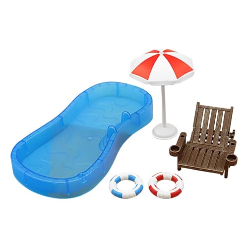 Chaies Strandmodell-Set, Strandmodell-Set für – Miniatur im Strandstil – Ornament-Zubehör, Miniaturen für den , Dekoration für Sommerstrand von Chaies