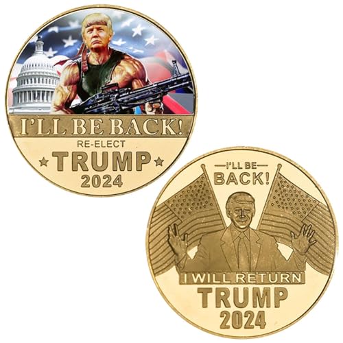 Chaies Trump-Gedenkmünze, Vergoldete Münzen der Präsidentschaftskampagne von Trump Money, Goldmünzen, Herausforderungsmünzen, Sammlergeschenk für die Münzsammlung, Erinnerungsgeschenk für die von Chaies
