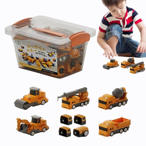 Chaies Verwandeln Sie das Spielzeugauto, Spielfahrzeuge für Autos, verwandelbares magnetisches Spielzeug für Zusammenbau, Sammlerfahrzeuge, Bastelblöcke, frühes Lernspielzeug von Chaies