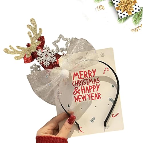 Chaies Weihnachts-Kopfbedeckung, Weihnachts-Kopfbedeckung, Kopfbedeckung für Weihnachtskostüme, Platz für Mädchen, Foto Prop Booth, Stirnbänder für Weihnachtspartyzubehör Chaies Weihnachts-Kopfbedeckung, Weihnachts-Kopfbedeckung, Kopfbedeckung für Weihnachtskostüme, Platz für Mädchen, Foto Prop Booth, Stirnbänder für Weihnachtspartyzubehör von Chaies