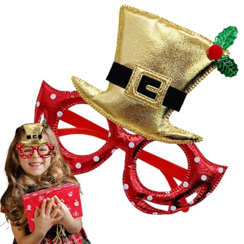 Chaies 【Weihnachtsbrille】 Weihnachtsbrillenrahmen - Niedliche Glitzerbrille | Weihnachten Foto Requisiten Brillenrahmen, Weihnachten Cosplay Zubehör für Feiertagsdekoration Chaies 【Weihnachtsbrille】 Weihnachtsbrillenrahmen - Niedliche Glitzerbrille | Weihnachten Foto Requisiten Brillenrahmen, Weihnachten Cosplay Zubehör für Feiertagsdekoration von Chaies