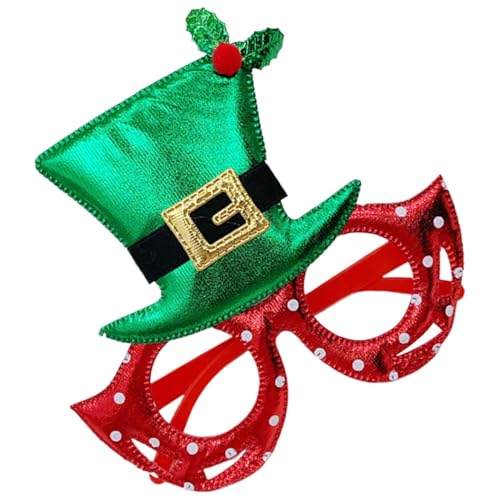 Chaies Weihnachtsbrille für Weihnachtsbrille, Brillenrahmen, niedliches Kostüm, Brillenrahmen, Fotorahmen, Weihnachts-Cosplay-Zubehör für die Urlaubsdekoration Chaies Weihnachtsbrille für Weihnachtsbrille, Brillenrahmen, niedliches Kostüm, Brillenrahmen, Fotorahmen, Weihnachts-Cosplay-Zubehör für die Urlaubsdekoration von Chaies
