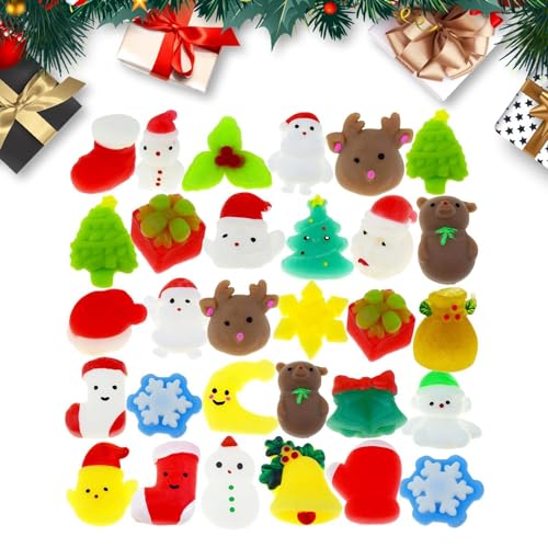 Chaies Weihnachtsspielzeug, Weihnachts-Fidget-Spielzeug, tragbares Quetschspielzeug, Quetschkugeln, Weihnachtsgeschenk für Erwachsene und von Chaies