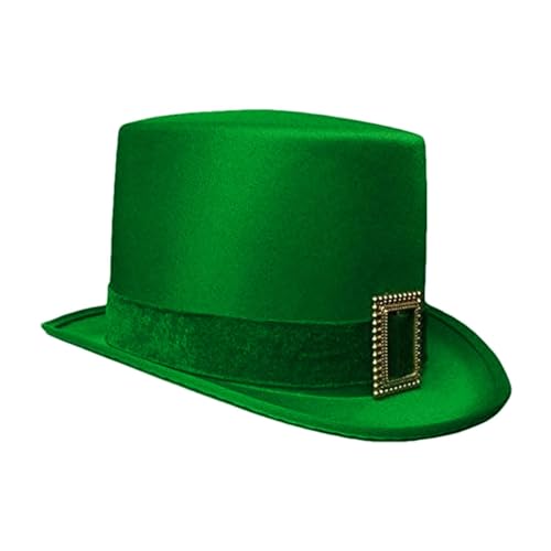 Grün St. Patrick's Day Hut, Koboldmütze Für Kinder Erwachsene, Kleeblatt-Hut, St.Patrick's Day Cowboyhut, Großer St. Patrick's Day Irische Hüte Für Irische Paraden, Kostümpartys Und Alltagskleidung von Chaies
