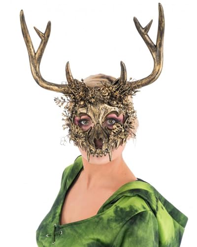 Chaks 13171, Skelett-Maske, Hirsch, goldfarben Chaks 13171, Skelett-Maske, Hirsch, goldfarben von Chaks