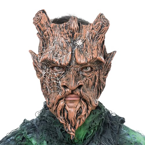 Chaks - Baum Maske mit Spinnenweben, Zauberer Maske für Erwachsene, Kostüm Accessoires für Halloween und Karneval Chaks - Baum Maske mit Spinnenweben, Zauberer Maske für Erwachsene, Kostüm Accessoires für Halloween und Karneval von Chaks