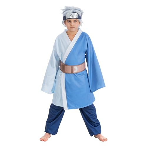 Chaks Boruto Kostüm Mitsuki für Kinder Gr. 128-152 blau Naruto-Kostüm Manga Anime Cosplay Fasching Karneval (152) von Chaks