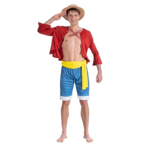 Chaks C4612XL Luffy ® One Piece Kostüm für Erwachsene, Größe XL von Chaks