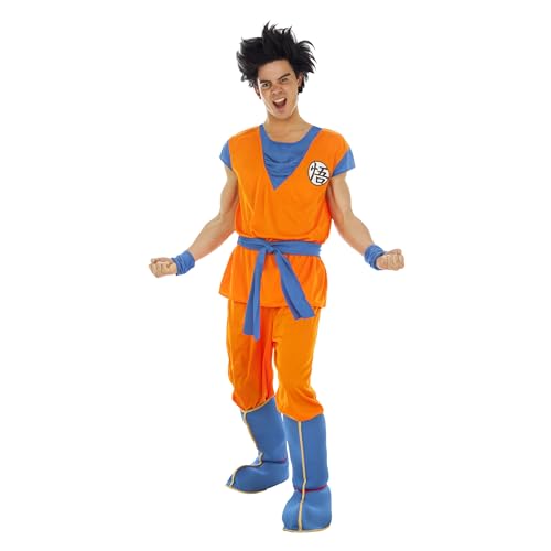 Chaks - Goku Saiyajin Kostüm, Dragon Ball, 7-teiliges Set für Erwachsene, Outfit für Karneval, Halloween und Anime Fans Chaks - Goku Saiyajin Kostüm, Dragon Ball, 7-teiliges Set für Erwachsene, Outfit für Karneval, Halloween und Anime Fans von Chaks
