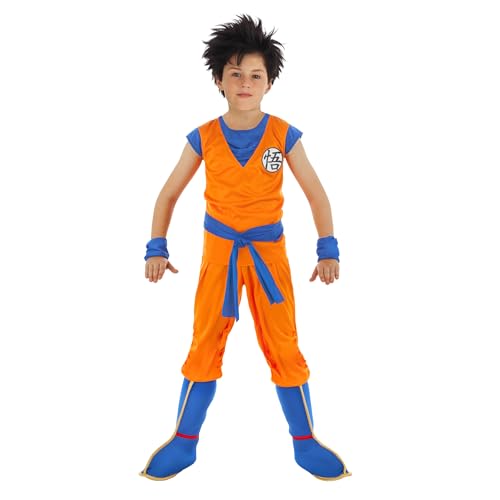 Chaks - Goku Saiyajin Kostüm, Dragon Ball, 7-teiliges Set für Kinder, Outfit für Karneval, Halloween und Anime Fans Chaks - Goku Saiyajin Kostüm, Dragon Ball, 7-teiliges Set für Kinder, Outfit für Karneval, Halloween und Anime Fans von Chaks