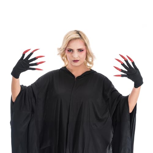 Chaks Handschuhe Hexenfingernägel | Glitzer Rot - Zubehör Hexenkostüm Halloween Chaks Handschuhe Hexenfingernägel | Glitzer Rot - Zubehör Hexenkostüm Halloween von Chaks