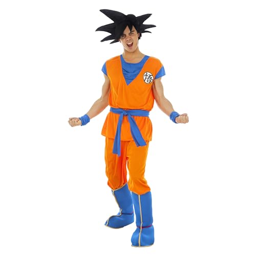 Chaks Kostüm Goku Saiyan Dragon Ball Z für Erwachsene – Orange – Größe M von Chaks