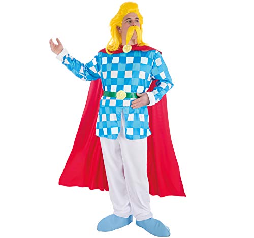 Chaks Herren Kostüm Troubadix Deluxe Original inkl. Perücke Asterix & Obelix Fasching S, M, L, XL (M) von Chaks