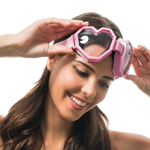 Chaks - Herz Brille für Damen und Herren, Kostümbrille mit Gummiband, Maskenbrille, Karneval, Festival, 70er Party Chaks - Herz Brille für Damen und Herren, Kostümbrille mit Gummiband, Maskenbrille, Karneval, Festival, 70er Party von Chaks