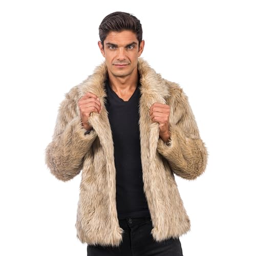 Chaks - Jacke mit Felloptik für Erwachsene, Kunstfell, Felljacke für Karneval, Festival, Party Fashion Chaks - Jacke mit Felloptik für Erwachsene, Kunstfell, Felljacke für Karneval, Festival, Party Fashion von Chaks