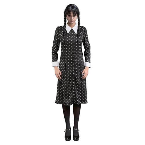 Chaks Kostüm Wednesday für Kinder | Print Kleid Schwarz Weiß - Addams Family 164 Chaks Kostüm Wednesday für Kinder | Print Kleid Schwarz Weiß - Addams Family 164 von Chaks