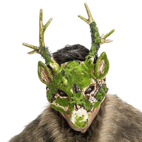 Chaks - Moos-Maske, Gesichtsmaske für Erwachsene, Horrorparty Kostüm Accessoires für Halloween, Karneval und Mottopartys Chaks - Moos-Maske, Gesichtsmaske für Erwachsene, Horrorparty Kostüm Accessoires für Halloween, Karneval und Mottopartys von Chaks