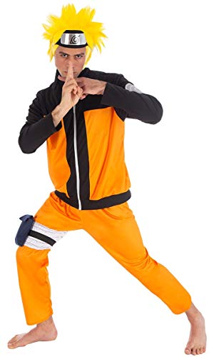 Chaks Naruto-Kinderkostüm Faschingskostüm orange-schwarz 116 (5-6 Jahre) von Chaks