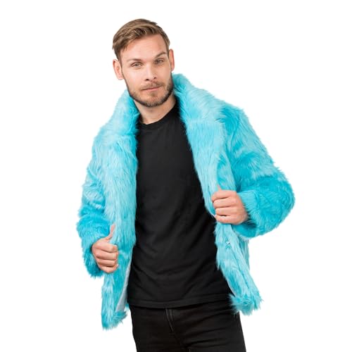 Chaks - Pelzmantel für Erwachsene, kurze Felljacke aus Kunstfell, für Karneval, Festival, Party Fashion Chaks - Pelzmantel für Erwachsene, kurze Felljacke aus Kunstfell, für Karneval, Festival, Party Fashion von Chaks