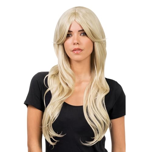 Chaks - Perücke mit lagen Harren gewellt, 68 cm, für Damen, Cosplay, Karneval, Festival, Lockig mit langem Pony Chaks - Perücke mit lagen Harren gewellt, 68 cm, für Damen, Cosplay, Karneval, Festival, Lockig mit langem Pony von Chaks