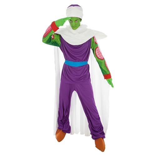 Chaks - Piccolo Kostüm, Dragon Ball, 9-teiliges Set für Erwachsene, Outfit für Karneval, Halloween und Anime Fans von Chaks
