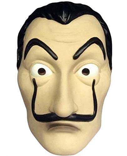 Chaks Salvador Kostüm Halb-Maske für Haus des Geldes Fans Kunststoff Chaks Salvador Kostüm Halb-Maske für Haus des Geldes Fans Kunststoff von Chaks