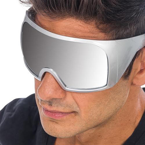 Chaks - Sonnenbrillefür Herren und Damen, silber verspiegelte Gläser, futuristisch für Festival, Karneval und Party Chaks - Sonnenbrillefür Herren und Damen, silber verspiegelte Gläser, futuristisch für Festival, Karneval und Party von Chaks