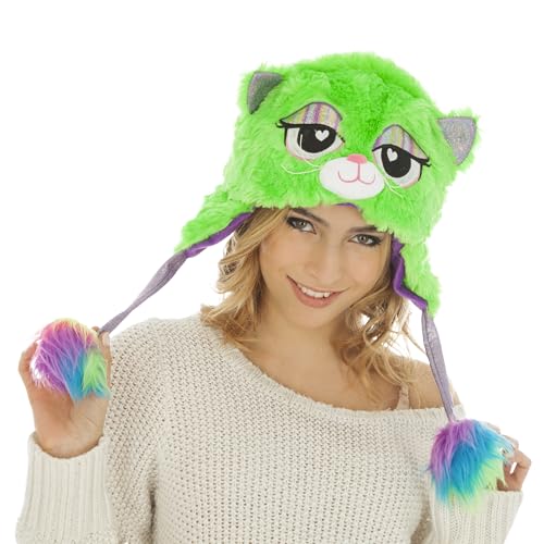 Chaks - Tiermütze für Erwachsene, Plüschhut mit Tiergesicht, Accessoire für Karneval, Mottoparty Chaks - Tiermütze für Erwachsene, Plüschhut mit Tiergesicht, Accessoire für Karneval, Mottoparty von Chaks