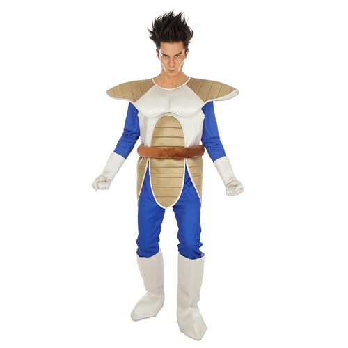 Chaks - Vegeta Kostüm, Dragon Ball, 8-teiliges Set für Erwachsene, Outfit für Karneval, Halloween und Anime Fans von Chaks