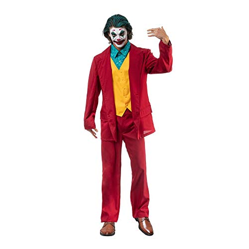 Clown Arthur Verrückter Schurke Kostüm für Herren Gr. L von Chaks