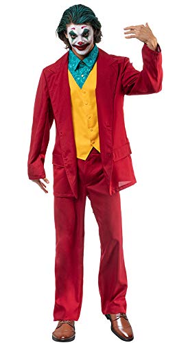 Clown Arthur Verrückter Schurke Kostüm für Herren Gr. XL von Chaks
