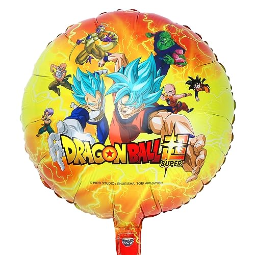 Dragon Ball Folienballon Party-Deko Luftballon Party-Zubehör Kindergeburtstag Manga Comic Deko aufblasbare Ballons (Dragon Ball rund) von Chaks