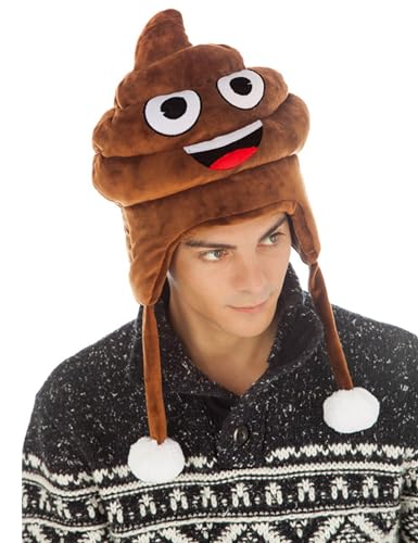Generique - Emoji-Mütze Kackhaufen Accessoire braun von Chaks