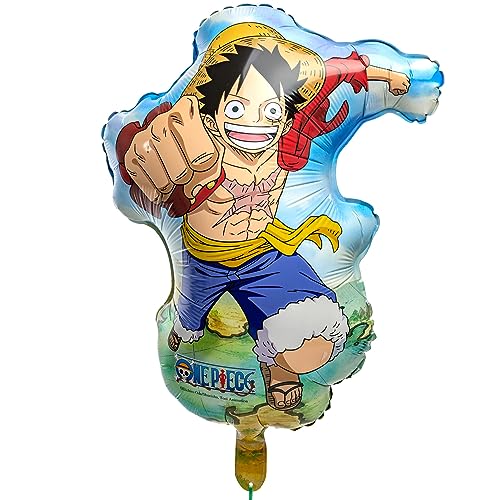 One Piece Folienballon XXL Monkey D. Ruffy Party-Deko Manga Party-Zubehör Deko Kindergeburtstag Luffy (One Piece Ruffy D. Monkey) von Chaks