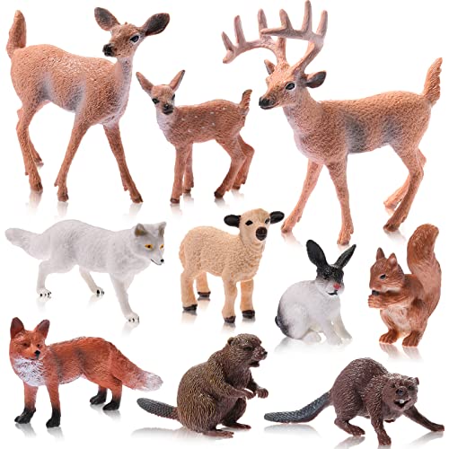 Chalyna 10 Stücke Waldtiere Figuren Miniatur Waldtier Figuren Klein Eichhörnchen Biber Kaninchen Hirsch Familie Pädagogisches Spielset Spielzeug Kuchen Toppers für Abschluss Geschenk Geburtstag Chalyna 10 Stücke Waldtiere Figuren Miniatur Waldtier Figuren Klein Eichhörnchen Biber Kaninchen Hirsch Familie Pädagogisches Spielset Spielzeug Kuchen Toppers für Abschluss Geschenk Geburtstag von Chalyna