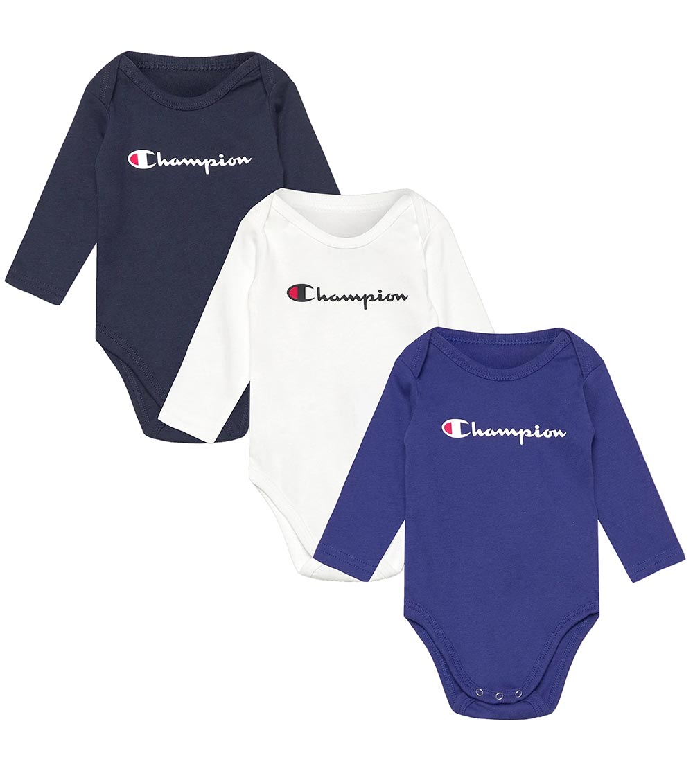 Champion Body l/ä - 3er-Pack - Blau/Weiß/Schwarz - Champion - 74/80 - Body L/Ä Champion Body l/ä - 3er-Pack - Blau/Weiß/Schwarz - Champion - 74/80 - Body L/Ä von Champion