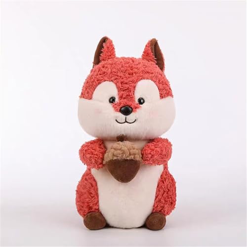 Champracer Eichhörnchen mit Haselnuss Kuscheltier, Plüsch-Waldtier - Plüschtier, Kuscheltier für Kinder Geburtstag Weihnachtstag Ostern (25 cm) von champracer