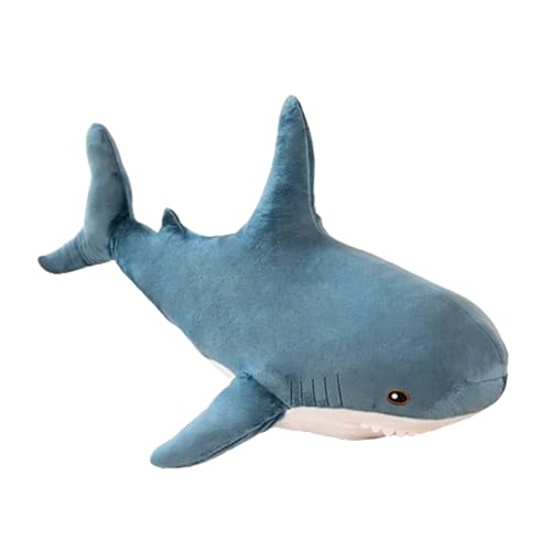 Champracer Hai-Plüschtier, Plüsch-Hai-Spielzeug, Stofftierhaie, weiches Hai-Kissen, Perfekte kuschelige Spielgefährten für Kinder Geburtstage und besondere Anlässe (100 cm,Blau) von Champracer