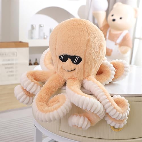 Champracer 40 cm Octopus Kuscheltier, Kreative Plüschtier Oktopus, Oktopus Plüsch Stofftier, Krake Kuscheltier, Geschenke für Kinder Jungen und Mädchen (Gelbe) von Champracer