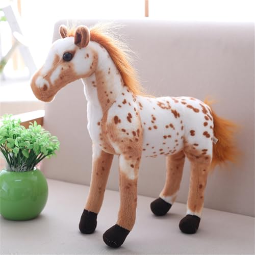 Champracer Realistische Pferd Plüschtier, Stofftier Pferd Puppe, Stehend Pony Horse Plush Toy, Weiches Pferd Plüschtier, Dekoration für Wohnzimmer Schlafzimmer (60 cm,D) von Champracer