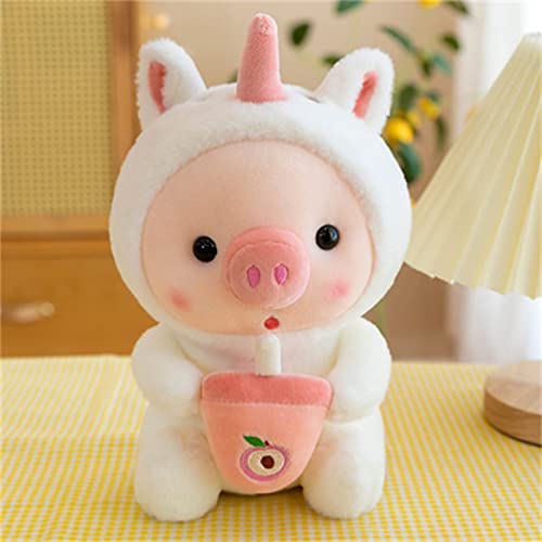 Champracer Schwein Plüschtier Kuscheltier, Bequemes Cartoon Umarmungsspielzeug, Schweinchen Plüsch Spielzeug, Geschenk für Kinder Jungen Mädchen (25 cm,B) von champracer
